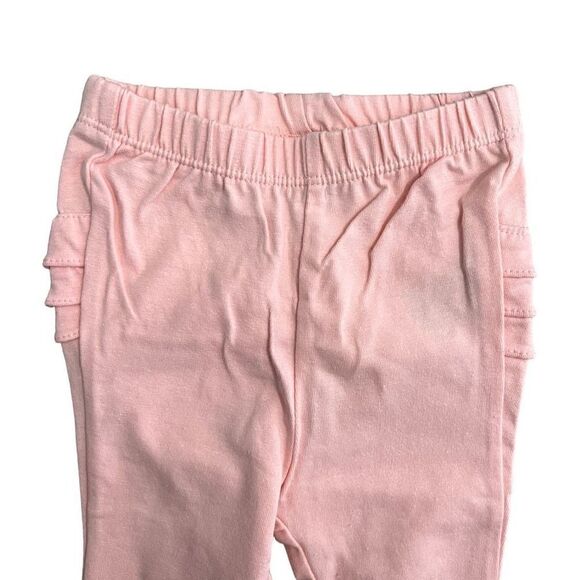 Old Navy Baby Girl Pink Stretch Ruffle-Trim Leggings 6-12 M - Picture 3 of 6